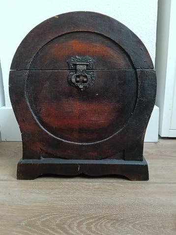 Doos - Hout, Messing - Oude kist / Schatkist