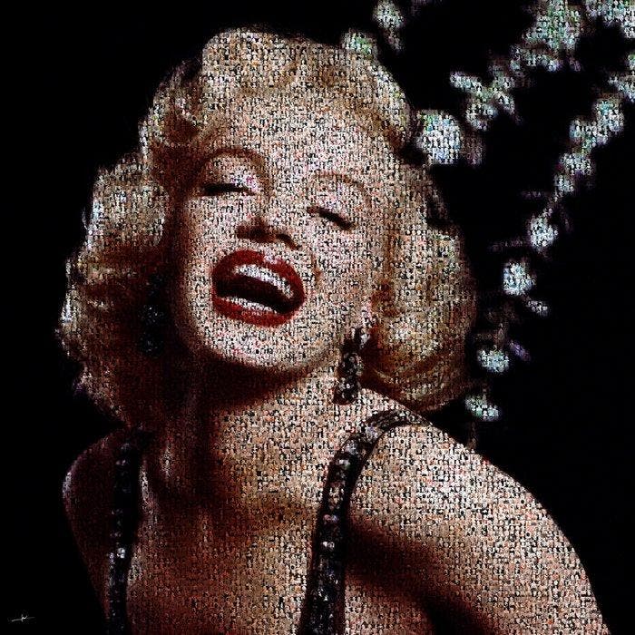 David Law - Crypto Marilyn - Format XL 60x60, Antiek en Kunst, Kunst | Designobjecten