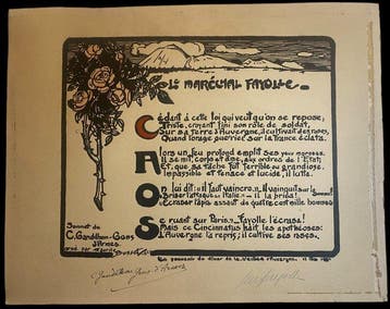 Signé ; Camille Gandilhon Gens d’Armes / Maurice Busset -