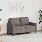 vidaXL Tweezitsbank 120 cm stof taupe, Verzenden, Minder dan 150 cm, Stof, Nieuw