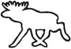 Sticker Eland transparant wit., Ophalen of Verzenden