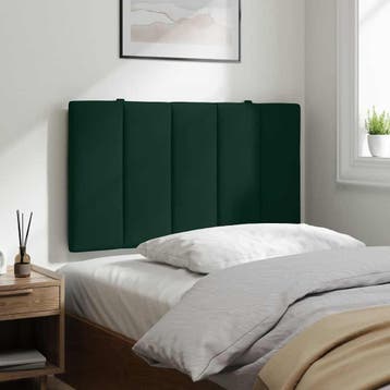 vidaXL Hoofdbordkussen Hanko 80 cm fluweel donkergroen, Verzenden, Nieuw, Groen, Stof