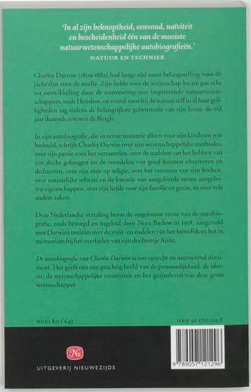De autobiografie van Charles Darwin 1809-1882 9789057121296, Verzenden, Gelezen, C. Darwin