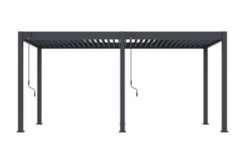 Lamellen overkapping - 5,3x3 m. - Aluminium - Antraciet -, Tuin en Terras, Verzenden, Nieuw