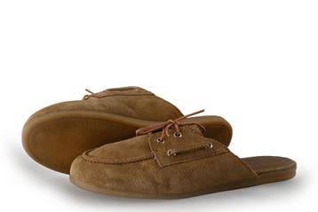 Manfield Instappers in maat 38 Cognac, Overige kleuren, Verzenden, Instappers, Zo goed als nieuw
