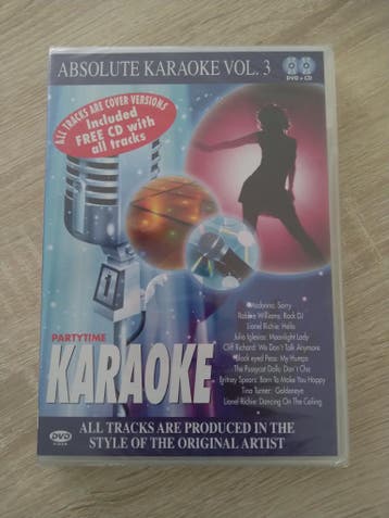 DVD - Partytime Absolute Karaoke vol. 3, Cd's en Dvd's, Alle leeftijden, Verzenden, Nieuw in verpakking