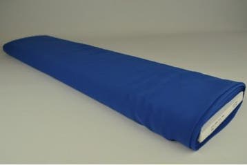 Blauwe chiffon stof  - 15 of 50 meter rol, Blauw, 120 cm of meer, Ophalen of Verzenden, Polyester