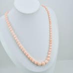 Koraal - Zilver, Verguld - Halsketting - CORALLO ROSA, Antiek en Kunst, Curiosa en Brocante