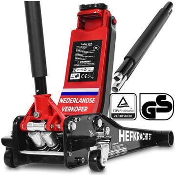 Hydraulische krik Jack 3 t, TÜV-gekeurd, 75-500 mm, Verzenden, Nieuw