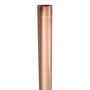 Koperen hemelwaterafvoerbuis gelast 2000 x  60 x 0,60mm, Ophalen of Verzenden, Nieuw
