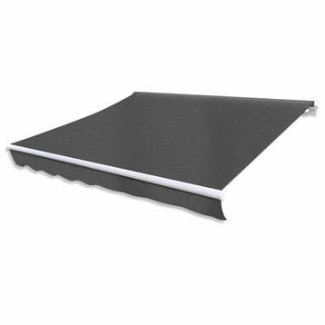 vidaXL Luifel gemotoriseerd uitschuifbaar 400 cm antraciet, Verzenden, Nieuw