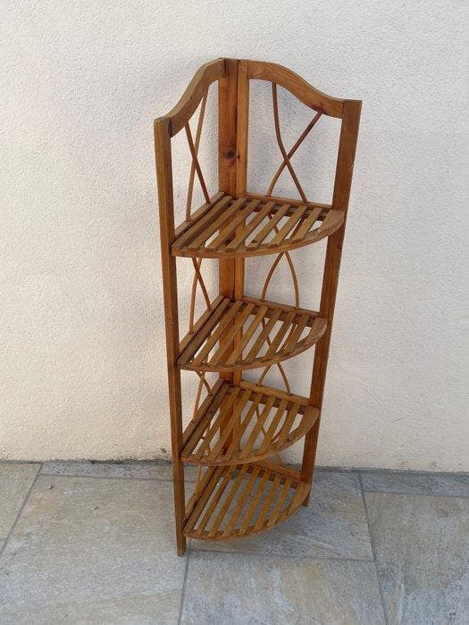 Rek - Hout - Opvouwbare etagère, Antiek en Kunst, Kunst | Designobjecten