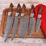 Keukenmes - Chefs knife - Gevouwen staal ,hout - Noord