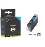 Geschikt Canon CLI-8PC  inktcartridge Foto Cyaan MET CHIP, Nieuw, Cartridge, Inktmedia