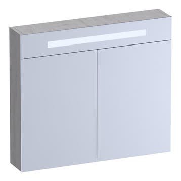 Brauer Promise Deluxe Spiegelkast - 80 cm - met Verlichting, Ophalen of Verzenden, Nieuw