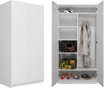 Kledingkasten - Wit (Kledingkast 150 breed, Slaapkamer), Huis en Inrichting, Kasten | Kledingkasten, Verzenden, Nieuw, 50 tot 100 cm