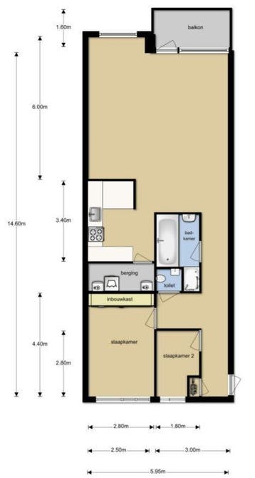 Te huur: Appartement Grote Berg in Eindhoven, Noord-Brabant, Eindhoven, Appartement