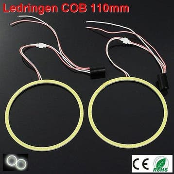 2 Ledringen COB 110mm Cool-wit, Verzenden, Nieuw