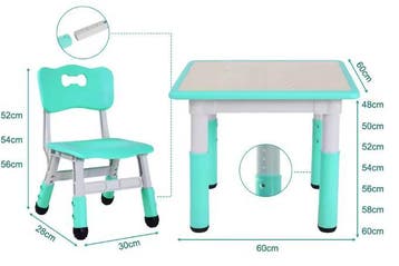 Verstelbare Kindertafel met 2 Stoelen – Studeer en Speelset, Verzenden, Nieuw