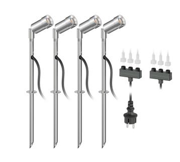 4x LED grond spot - 12V - 1.5 Watt - Complete set, Ophalen of Verzenden, Nieuw