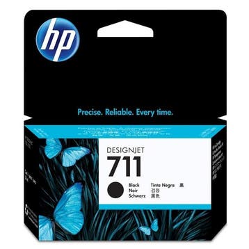 HP 711 (CZ129A) inktcartridge zwart (origineel), Verzenden, Nieuw, Cartridge, HP