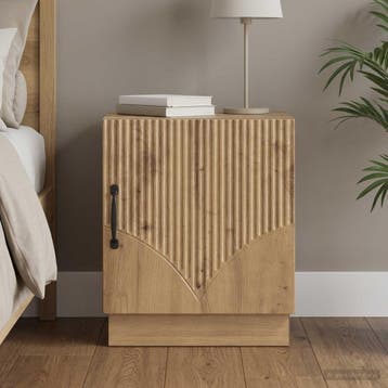 vidaXL Nachtkastje Artisanaal eiken 43 x 34,5 x 47 cm, Minder dan 45 cm, Verzenden, Nieuw, Minder dan 55 cm