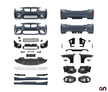 Compleet EVO 2 1M Look Pakket BMW 2 Serie F22 F23 B2176, Nieuw, Voor, BMW, Bumper