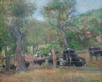 Gabino Rey Santiago (1928-2006) - Las vacas