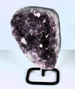 amethist Grote drusa-amethist met ondersteuning - Hoogte: 22, Verzamelen, Mineralen en Fossielen