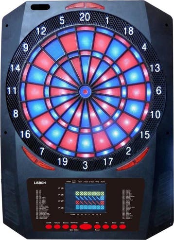 XQmax - Elektronisch Dartbord - Lisbon (Dart Bord), Ophalen of Verzenden, Nieuw, Dartbord met pijlen, Soft tip