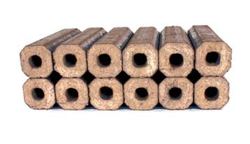 Pini Kay briketten, pakket 10kg, 12 briketten, Minder dan 3 m³, Ophalen of Verzenden, Overige houtsoorten, Blokken