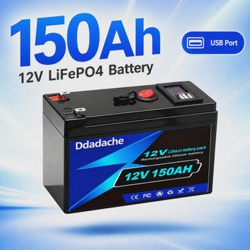 12V 150Ah LiFePO4 Accu - 1920Wh Deep Cycle Lithium Batterij, Verzenden, Nieuw