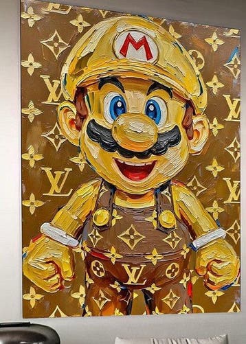 Jacob Hitt - Mario Bros Vuitton Impression [XXL], Nieuw