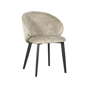 Stoel Logan | Beige | Elegance | Zwart Metalen Frame | 2, Verzenden, Nieuw in verpakking
