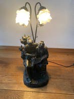 crosa - crosa - Tafellamp - Metaal, Glas, Brons - crosa, Antiek en Kunst