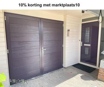 Openslaande Garagedeuren | v.a. €2.199,- | excl. montage, Doe-het-zelf en Verbouw, Verzenden, Metaal, 120 cm of meer, 215 cm of meer