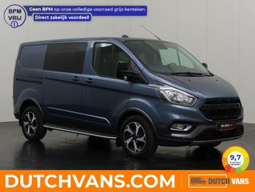 Ford Transit Custom 2.0TDCI Dubbele-cabine 2021 L1 H1 Diesel, Automaat, Blauw, Diesel, Nieuw