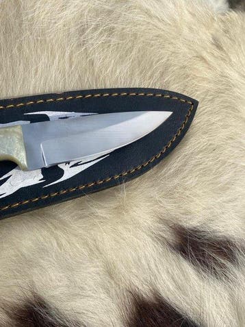 Handmade custom skinner knife - Keukenmes - Staal - Noord