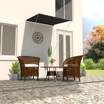 vidaXL Luifel uittrekbaar 100x150 cm antraciet, Verzenden, Nieuw