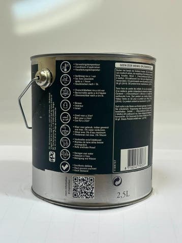 Histor muurverf mengbasis Kalkmat SET 3x2,5L – moet afgetint, 5 tot 10 liter, Verzenden, Nieuw, Verf
