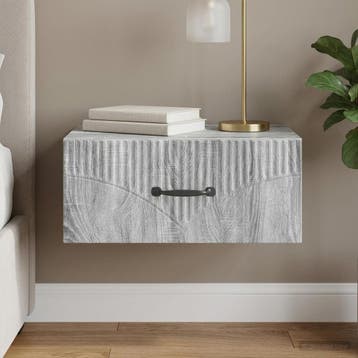 vidaXL Wandbeugel Bedkast Grijs sonoma 49 x 34,5 x 20 cm, Huis en Inrichting, Minder dan 45 cm, Verzenden, Nieuw, Minder dan 55 cm