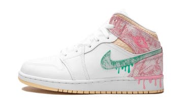 Air Jordan 1 Mid Paint Drip (GS), Nieuw