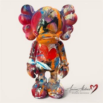 michele socionovo - Kaws Amour Abstrait, Antiek en Kunst