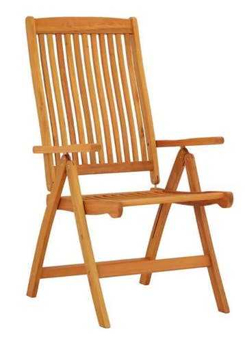 2x Opvouwbare Eucalyptus Tuinstoelen – Verstelbaar Hout, Verzenden, Nieuw