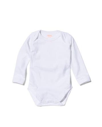 HEMA Romper organic katoen stretch - 2 stuks wit, Kinderen en Baby's, Verzenden, Nieuw