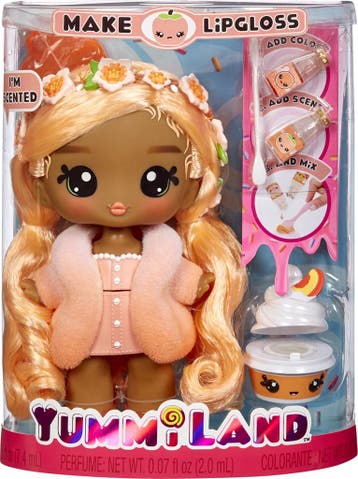 Yummiland pop met lipglossdiertje - Piper Peach - 25 cm, Ophalen of Verzenden, Nieuw