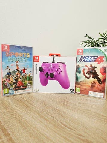 Nintendo - Switch - Manette Nintendo Switch Grap Purple +, Nieuw