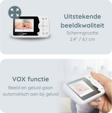Alecto BO64 - Uitbreidbare Babyfoon met Camera - Temperatuur, Verzenden, Zo goed als nieuw