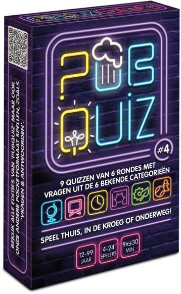 Pubquiz #4 - Kaartspel | Puzzles & Games - Kaartspellen, Verzenden, Nieuw