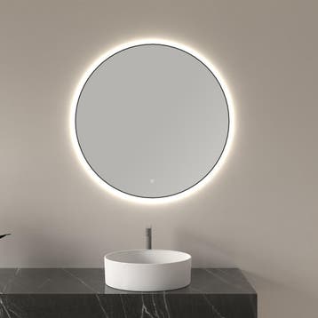 Wiesbaden Novi Badkamerspiegel met LED - Rond - Dimbaar -, Ophalen of Verzenden, Nieuw